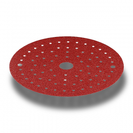 C.A.R. FIT RED FILM шлифовальный диск на пластиковой основе D-150 мм, Multiholes P120, 100 шт