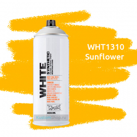Montana WHITE краска для граффити баллон 400 мл, подсолнух