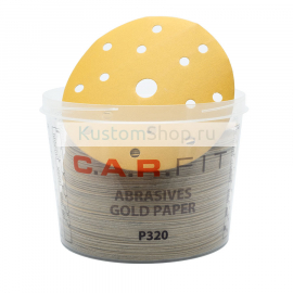 C.A.R. FIT Gold шлифовальный диск D-150 мм, 15 отв., P280, 100 шт