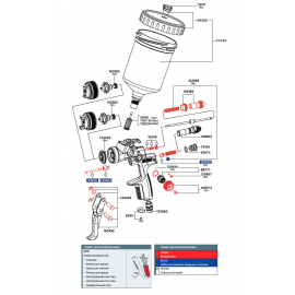 Sata 130542 ремкомплект для краскопульта SATA jet 100 B / 1000 B