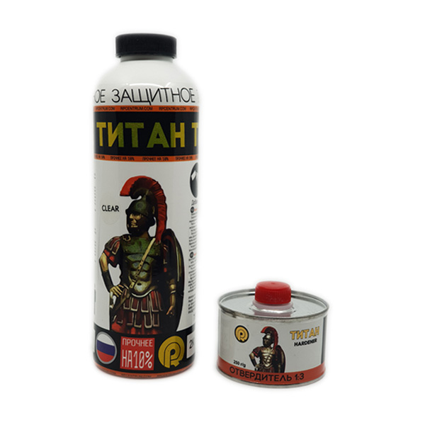 Rubber Paint ТИТАН защитное покрытие суперпрочное, полиуретан 80%, колеруемый, 1 кг