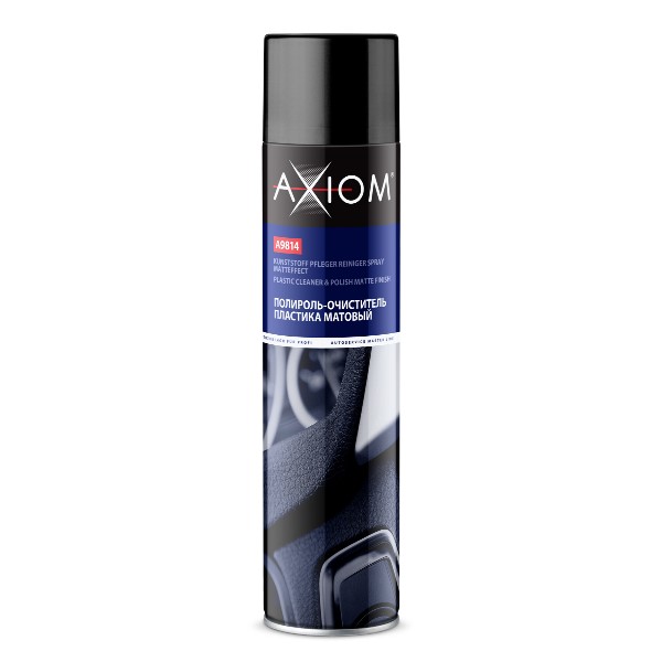 Axiom очиститель полироль для пластика матовый (ваниль), аэрозоль 800 мл