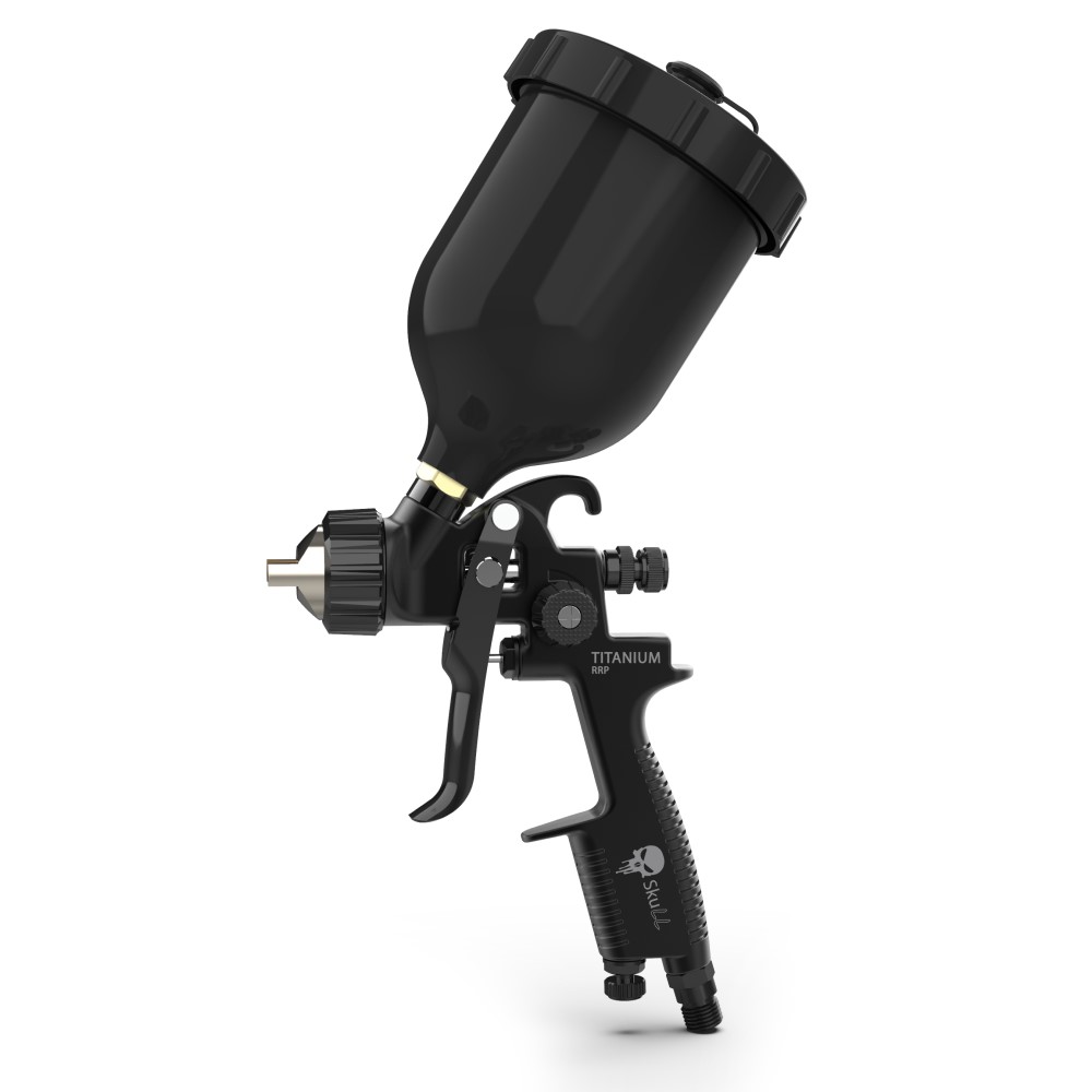 SKULL TITANIUM Spray gun краскопульт пневматический HVLP, бачок 600 мл, сопло 1,3 мм