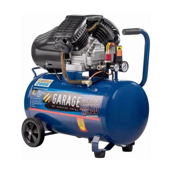 Garage PRO 50.MKV400/2,3 компрессор воздушный поршневой 50 л, 400 л/мин, 220 В, 2,3 кВт