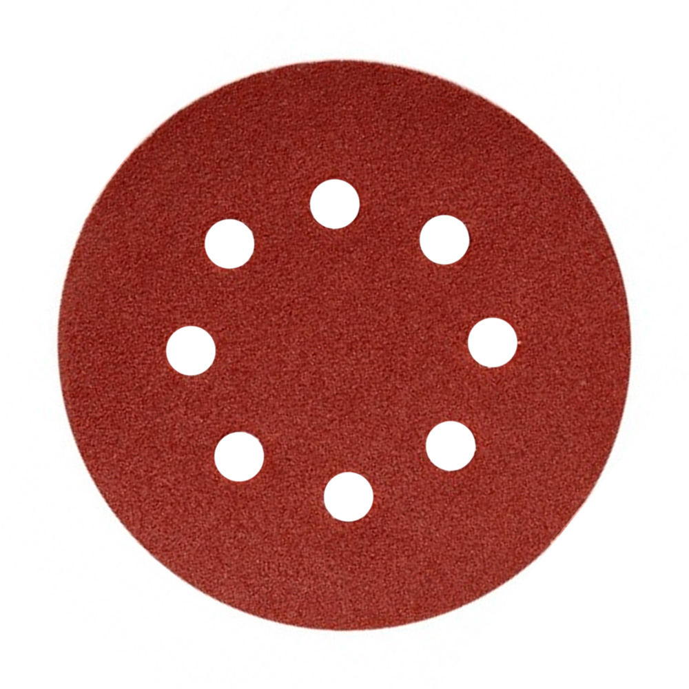 КАСТОМ RED шлифовальный диск на липучке D-125 мм, 8 отв, P240