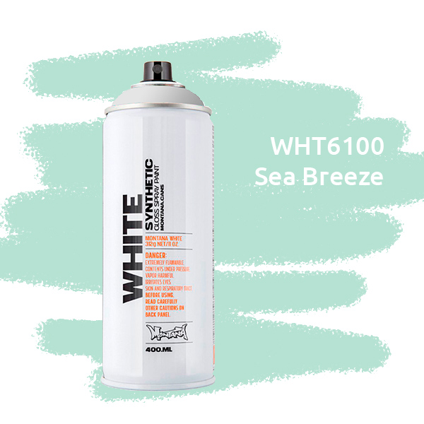 Montana WHITE краска для граффити баллон 400 мл, морской бриз