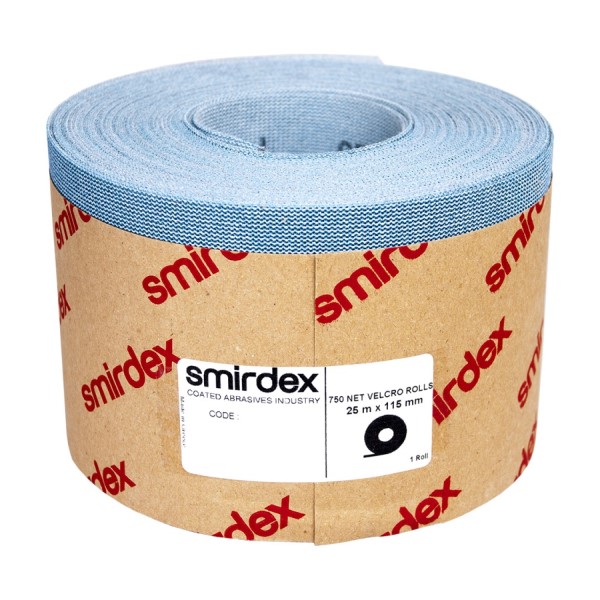 Smirdex 750 NET VELCRO шлифовальная сетка в рулоне 115 мм х 25 м, зерно керамическое, P60