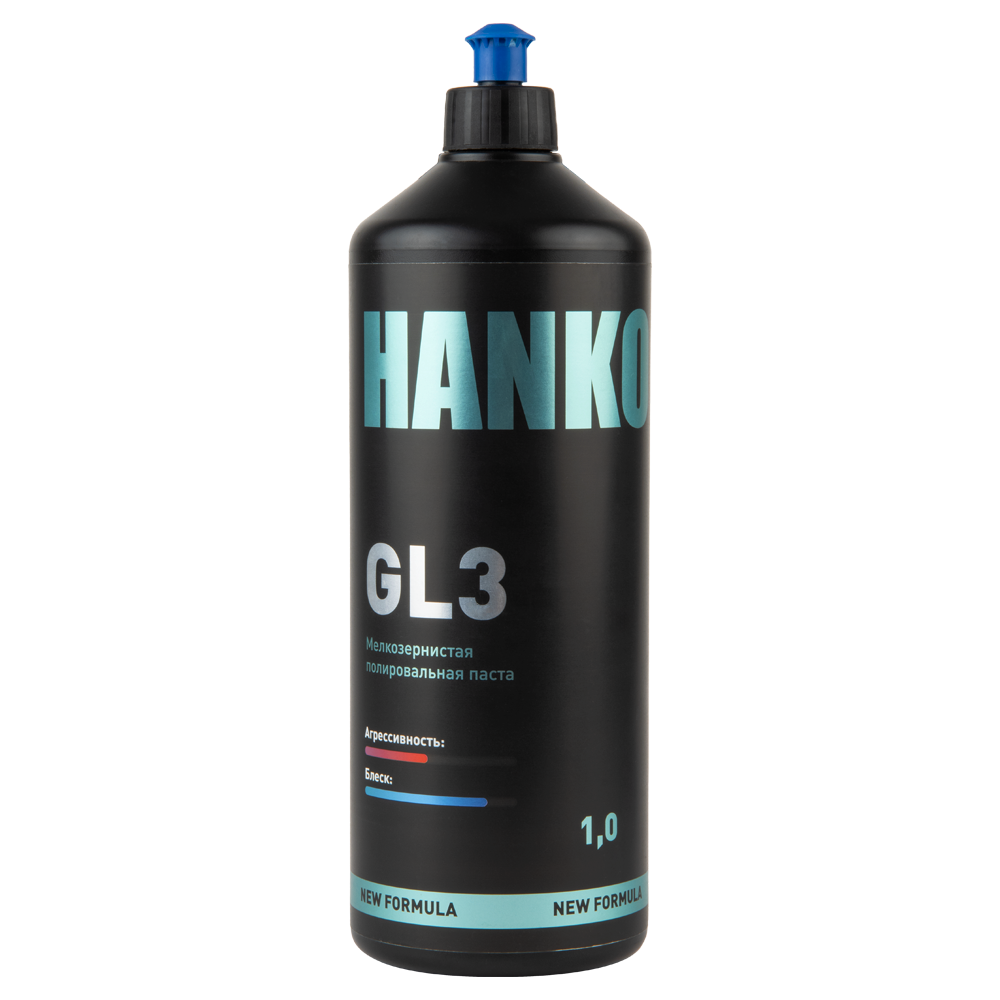 Hanko GL3 NEW FORMULA финишная антиголограммная полировальная паста, 1 кг