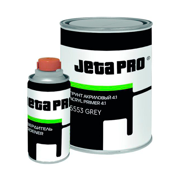 Jeta Pro 5553 грунт автомобильный наполнитель HS (4:1) акриловый, серый, 0,8+0,2 л
