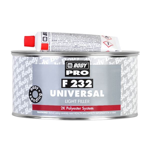 HB Body PRO F232 UNIVERSAL шпатлевка легкая универсальная белая, 1 л