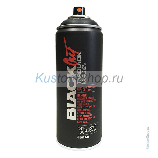 Montana Black 9050 аэрозольная краска для граффити, битумная черная (tarblack) 400 мл
