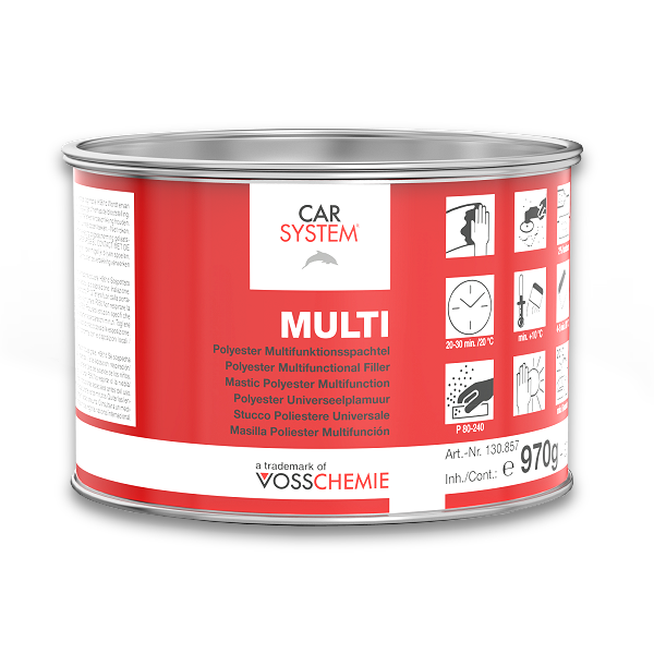 Carsystem MULTI универсальная полиэфирная шпаклевка 1 кг