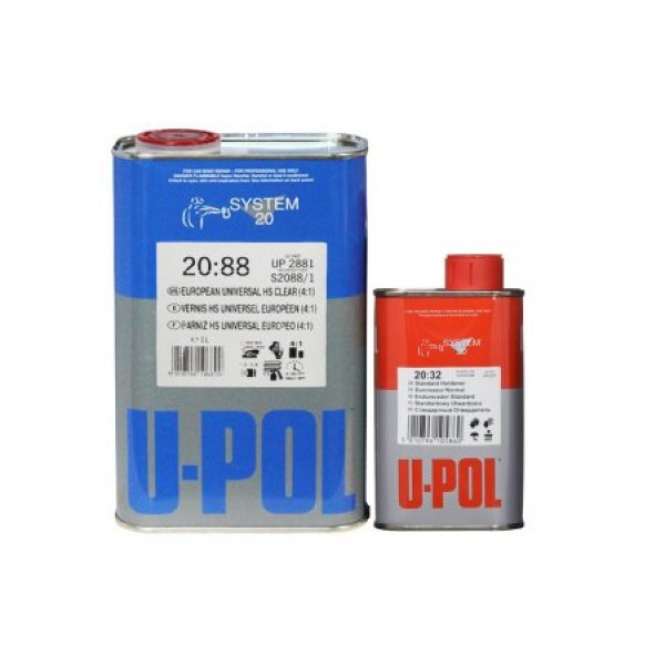 U-POL S2088 лак автомобильный, универсальный, 1+0,25 л