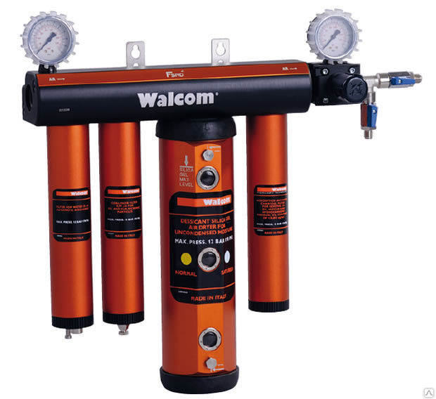 Walcom FSRD 3 фильтры масловлагоотделитель тонкой очистки с силикагелем и активным углем для компрес