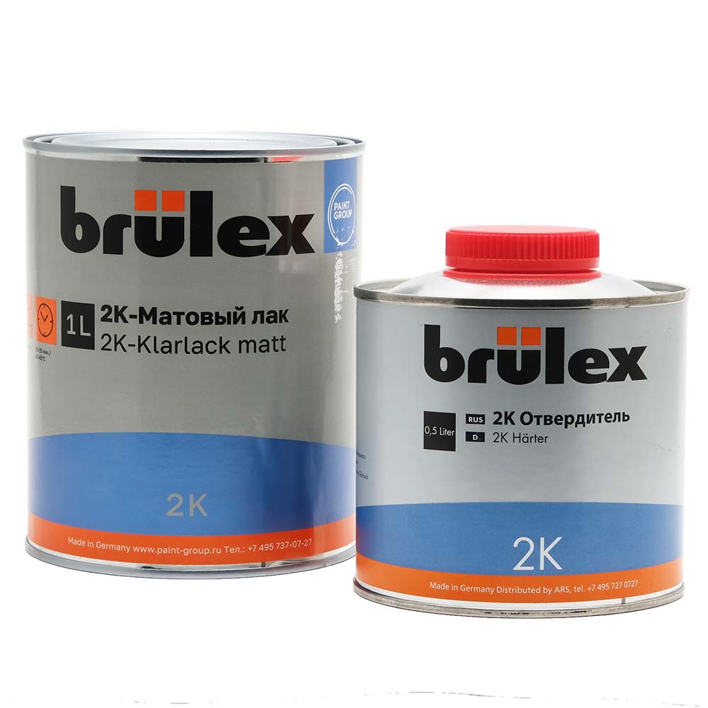 Brulex лак автомобильный MS матовый комплект 1+0,5 л