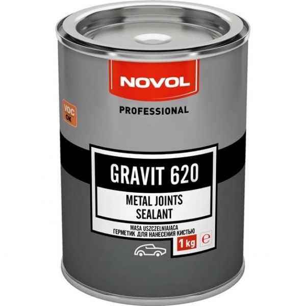 Novol GRAVIT 620 герметик для нанесения кистью, серый, 1 кг