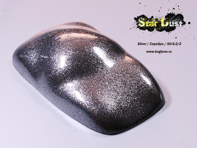 Star Dust блестки-глиттеры серебристые 200 мкм, 50 г