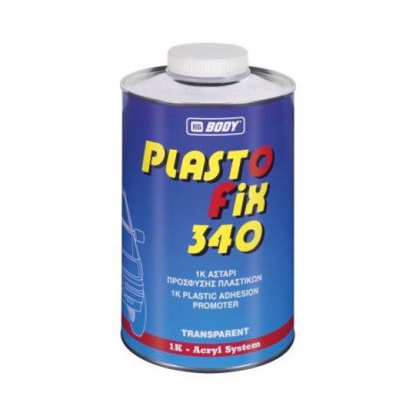 HB Body 340 PlastoFix грунт автомобильный 1К для пластика, бесцветный, 500 мл