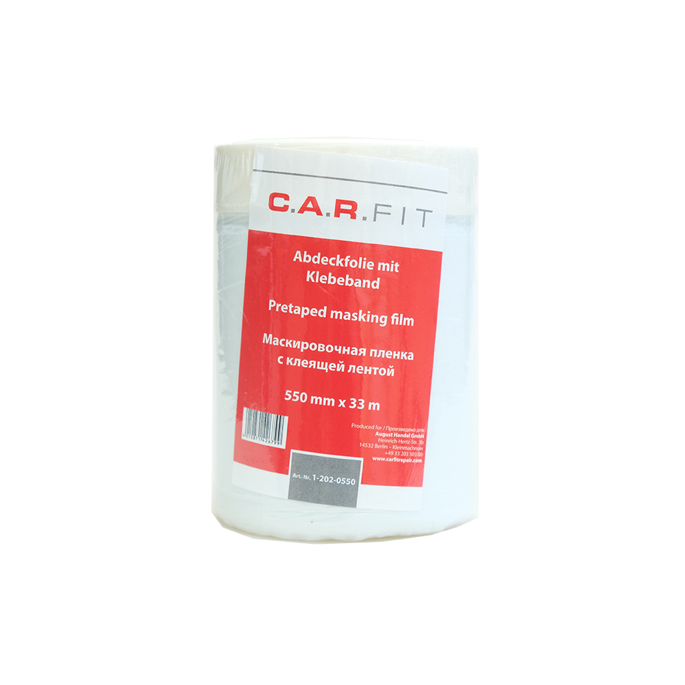 C.A.R. FIT пленка укрывная с малярной лентой 0,55х33м