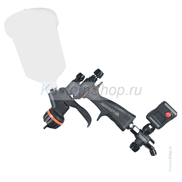 Walcom Genesi Carbonio 360 HTE BASE краскопульт с цифровым манометром, сопло 1,3 мм
