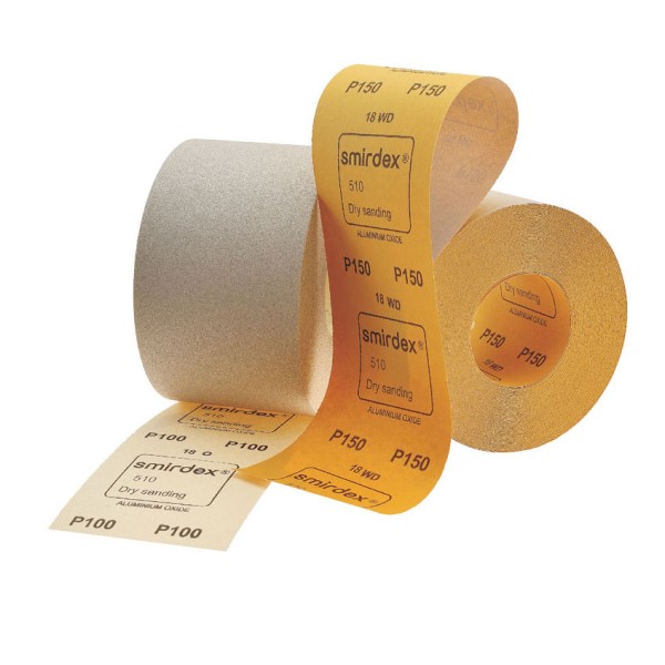 Smirdex 510 White наждачная бумага в рулонах 116 мм х 50 м, оксид алюминия, P60