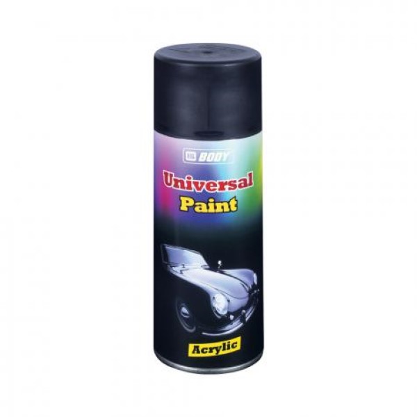 HB BODY Universal Paint аэрозольная краска, чёрная глянцевая, 400 мл