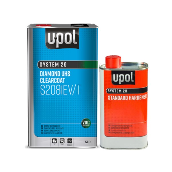 U-POL S2081EV лак автомобильный UHS повышенный глянец 1+0,33 л