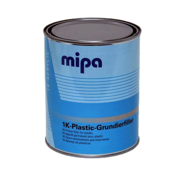 MIPA 1K Plastic грунт наполнитель + праймер по пластику, светло-серый, 1 л