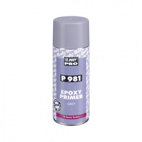 HB Body PRO 981 аэрозольный грунт антикоррозийный эпоксидный серый, 400 мл