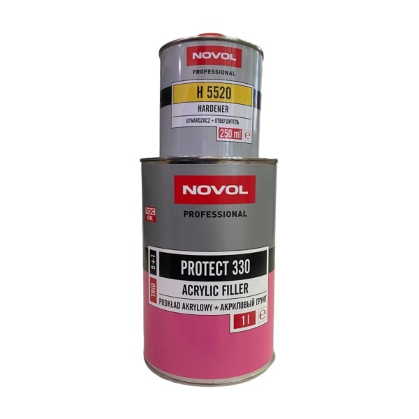 Novol Protect 330 грунт автомобильный MS (5:1) антикорозийный, серый, 1+0,2 л