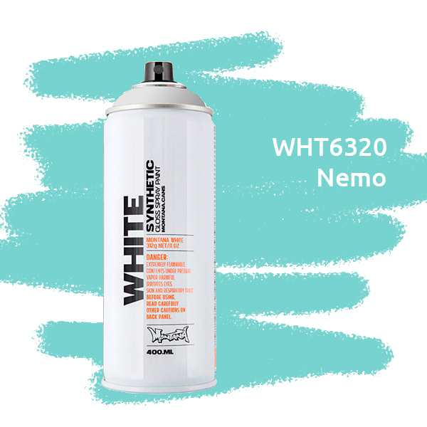 Montana WHITE краска для граффити баллон 400 мл, немо