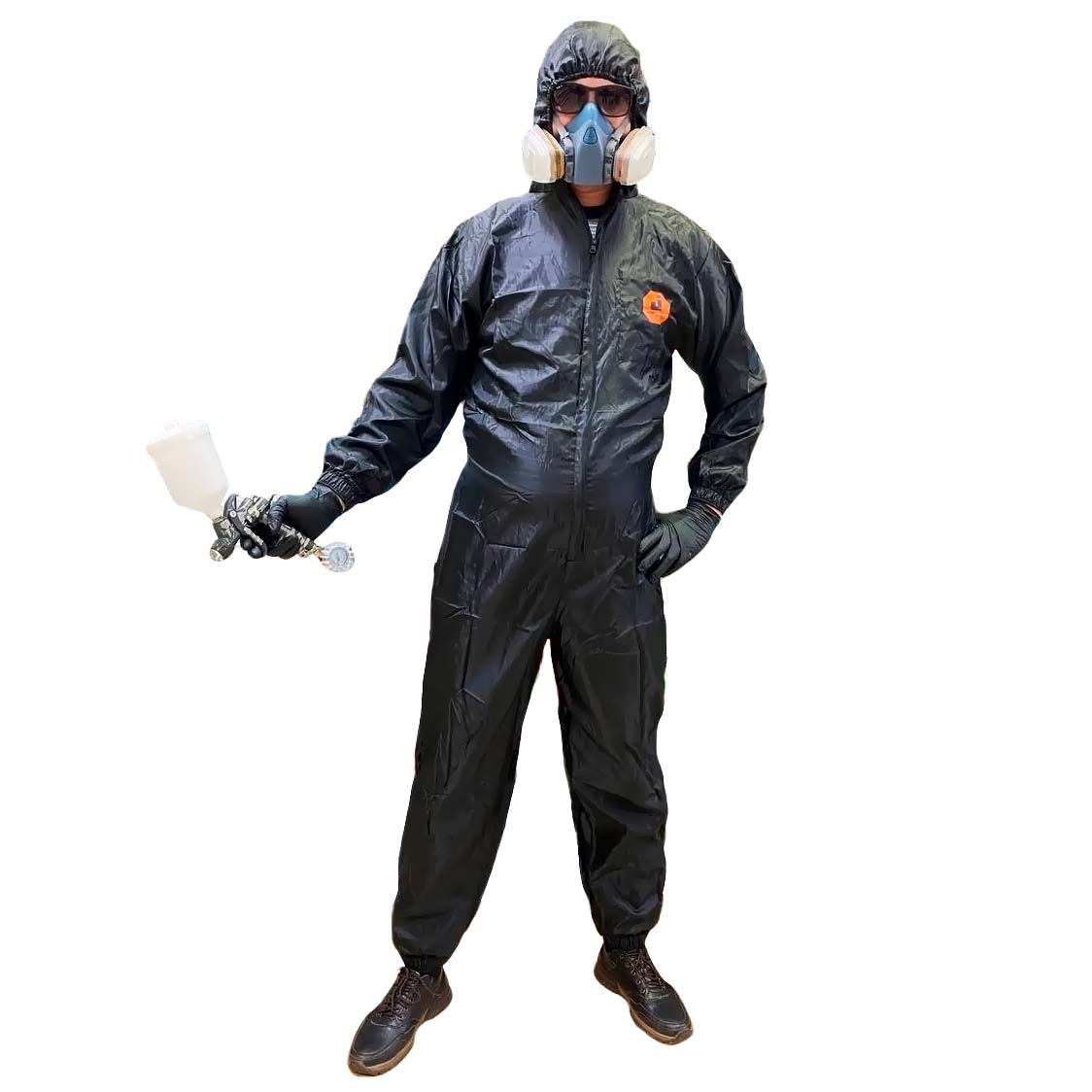 Jeta Safety JPC75 Ninja комбинезон малярный многоразовый, черный/синий, размер M