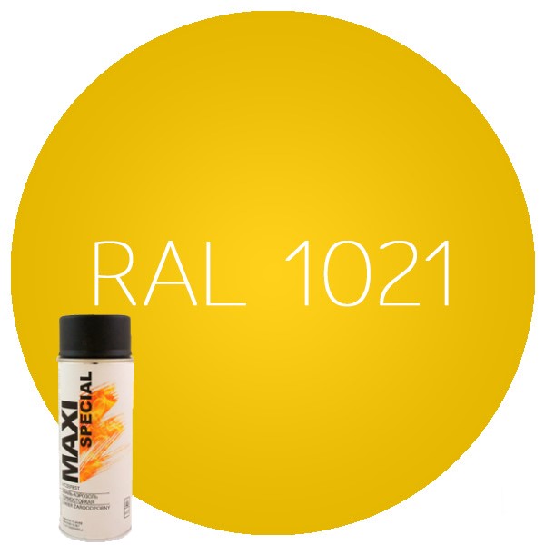 RAL1021 аэрозольная краска, желтая, 400 мл