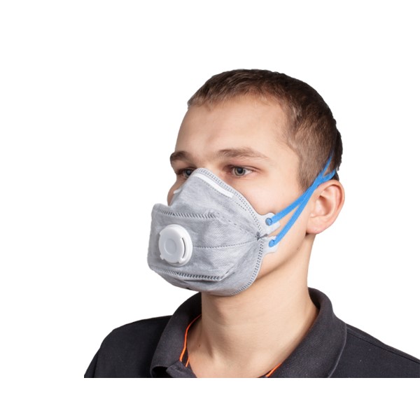 Jeta Safety 9326 респиратор одноразовый трехпанельный с клапаном выдоха и фильтром из угля, (FFP2)
