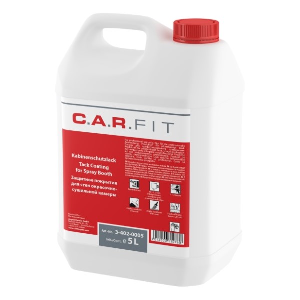 C.A.R. FIT защитное покрытие липкое для стен окрасочных камер ОСК, 5 л