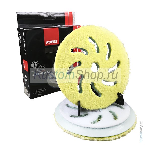 RUPES полировальник из микрофибры 130-150 мм, FINISHING PAD, желтый