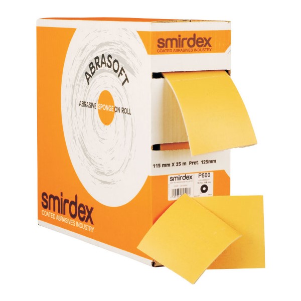 Smirdex 135 ABRASOFT шлифовальная губка на поролоне 115 х 125 мм, 200 шт в рулоне, P120