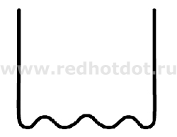 RedHotDot cкобы волнистые для ремонта пластика, нержавейка, D-0,6 мм, 100 шт