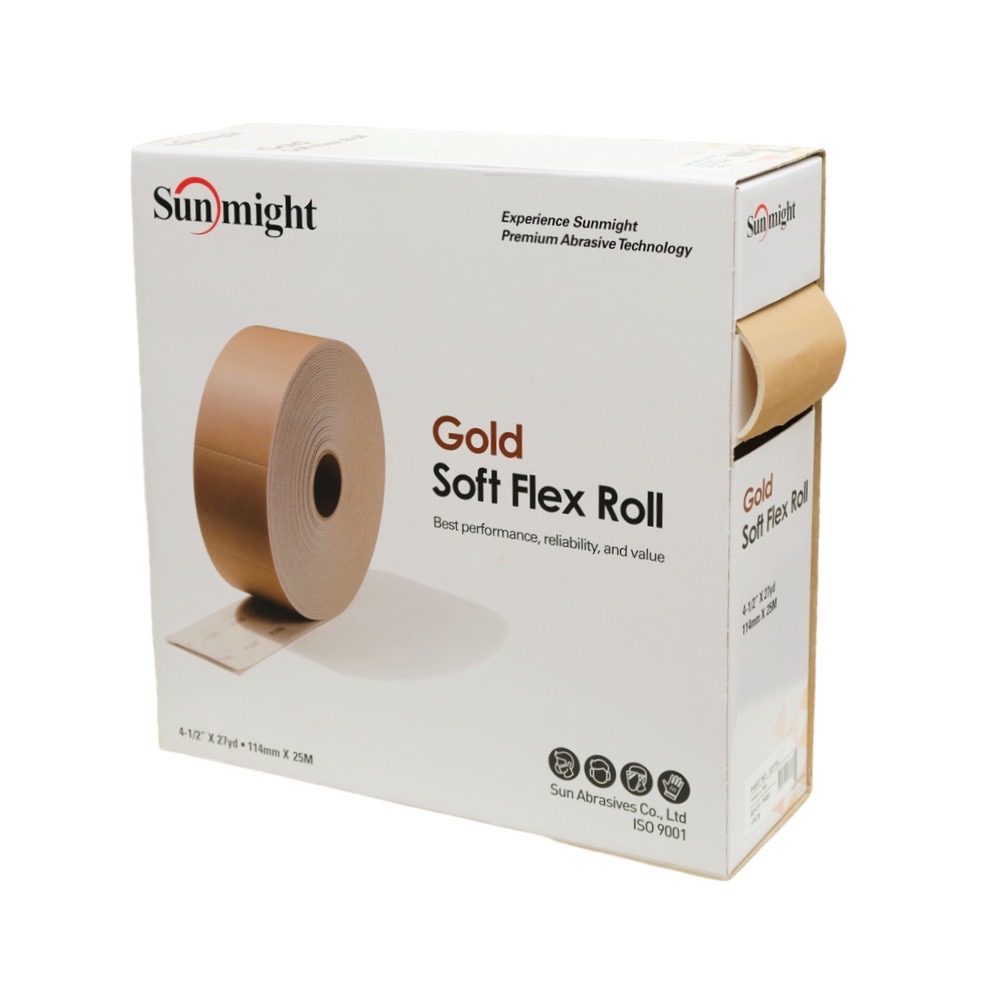 Sunmight Soft Flex Roll шлифовальная губка 114 мм х 25 м в рулоне 200 листов P120
