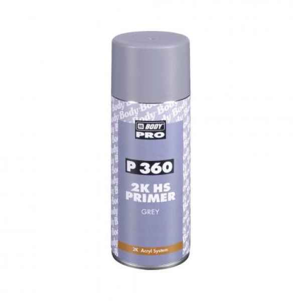 HB Body PRO P360 аэрозольный грунт акриловый HS, износостойкий, серый, 400 мл