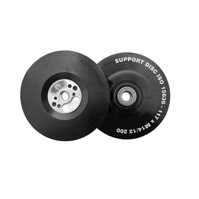 Roxel Pro оправка для фибровых кругов D-125 мм для УШМ М14, ребристая, мягкая