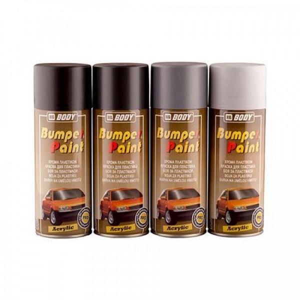 HB Body Bumper Paint краска для бамперов, черная, аэрозоль, 400 мл.