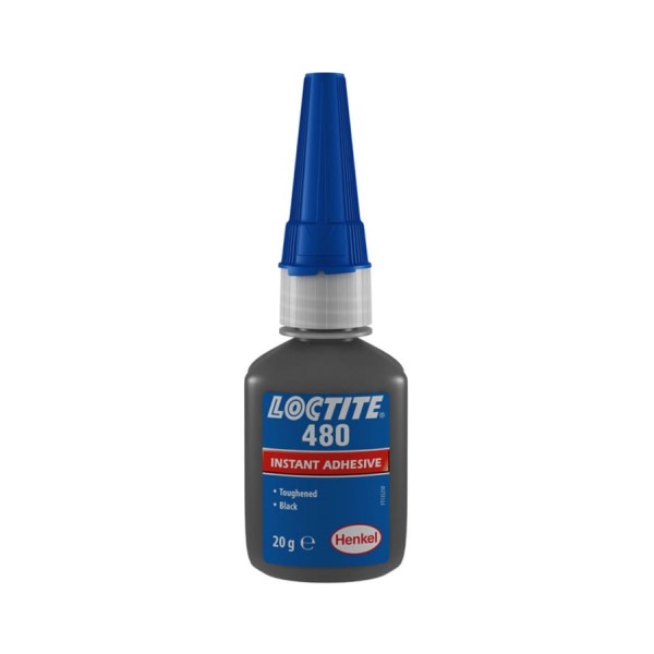 Loctite 480 супер клей, упрочнённый, термо/вибростойкий, черный 20 г