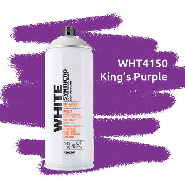 Montana WHITE краска для граффити баллон 400 мл, королевская фиолетовая