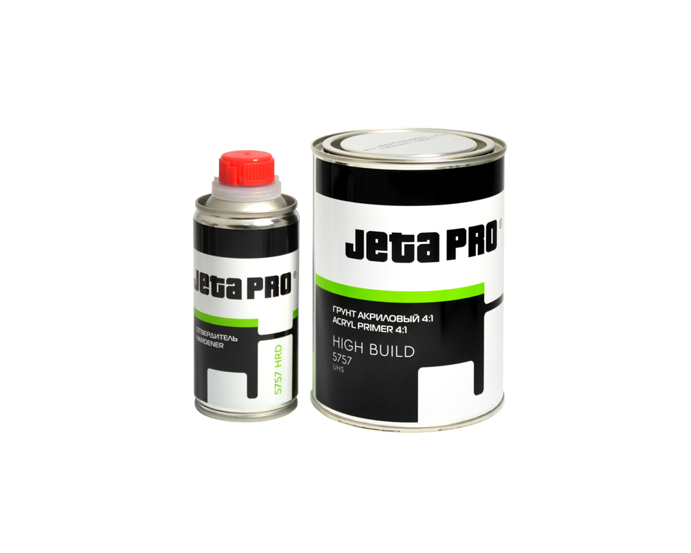 Jeta Pro HIGH BUILD 5757 грунт автомобильный наполнитель (4:1) акриловый, серый, 0,8+0,2 л