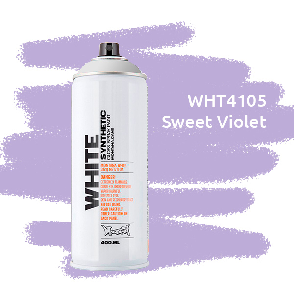Montana WHITE краска для граффити баллон 400 мл, фиалка