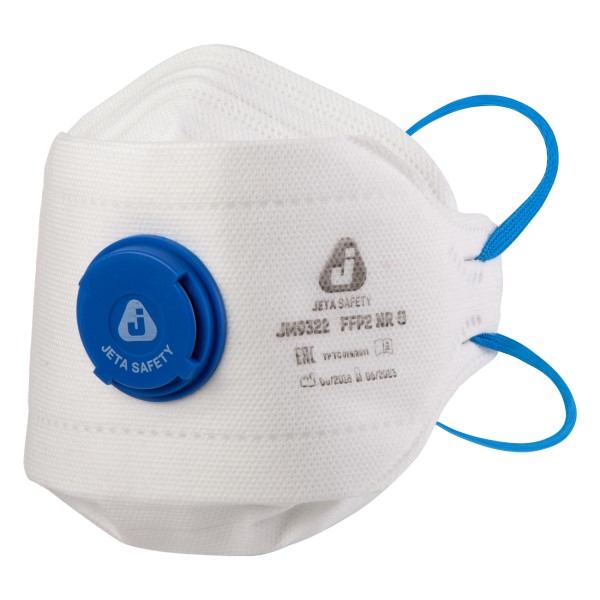 Jeta Safety 9322 респиратор одноразовый трехпанельный с клапаном выдоха, (FFP2)
