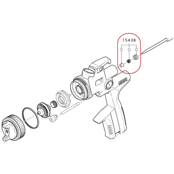 Sata 15438 набор уплотнительных колец иглы краскопультов SATAjet