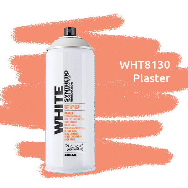 Montana WHITE краска для граффити баллон 400 мл, пластырь