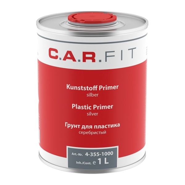 C.A.R. FIT грунт автомобильный 1К для пластика серебристый, 1 л